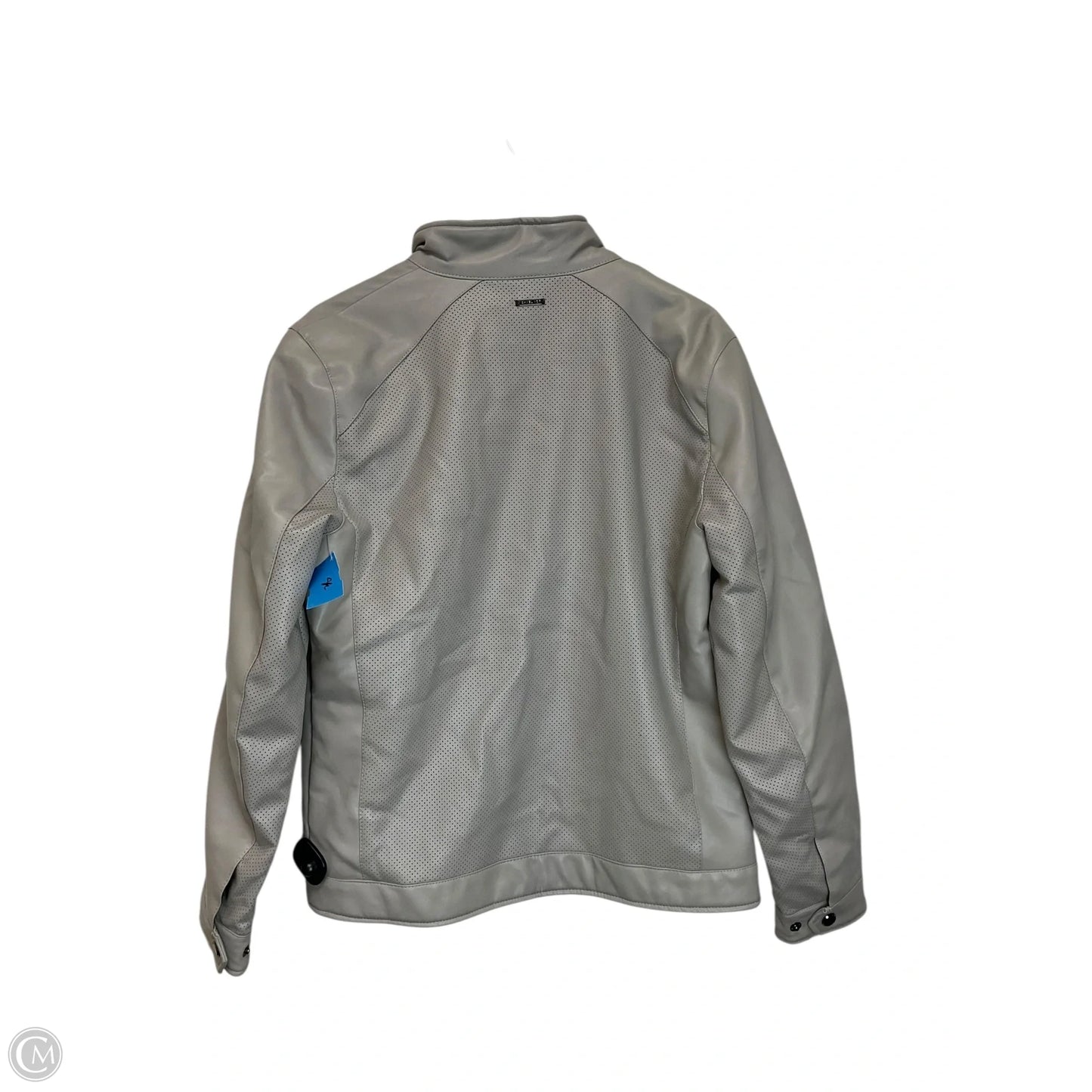 Jacket Moto By Michael By Michael Kors In Grey, Size: S