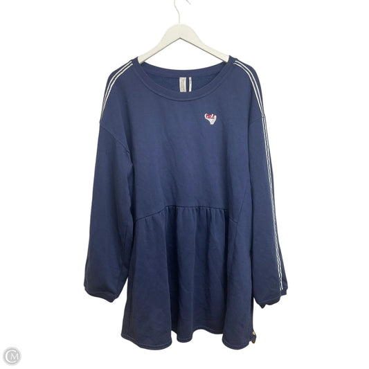 Sweatshirt Crewneck By Anthropologie In Blue, Size: 2x