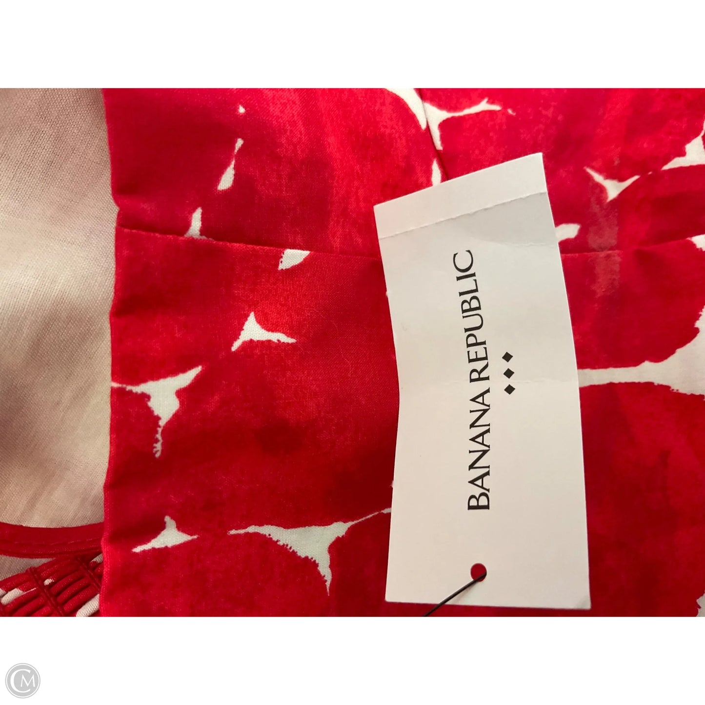 Skirt Set 2pc By Banana Republic In Red & White, Size: S