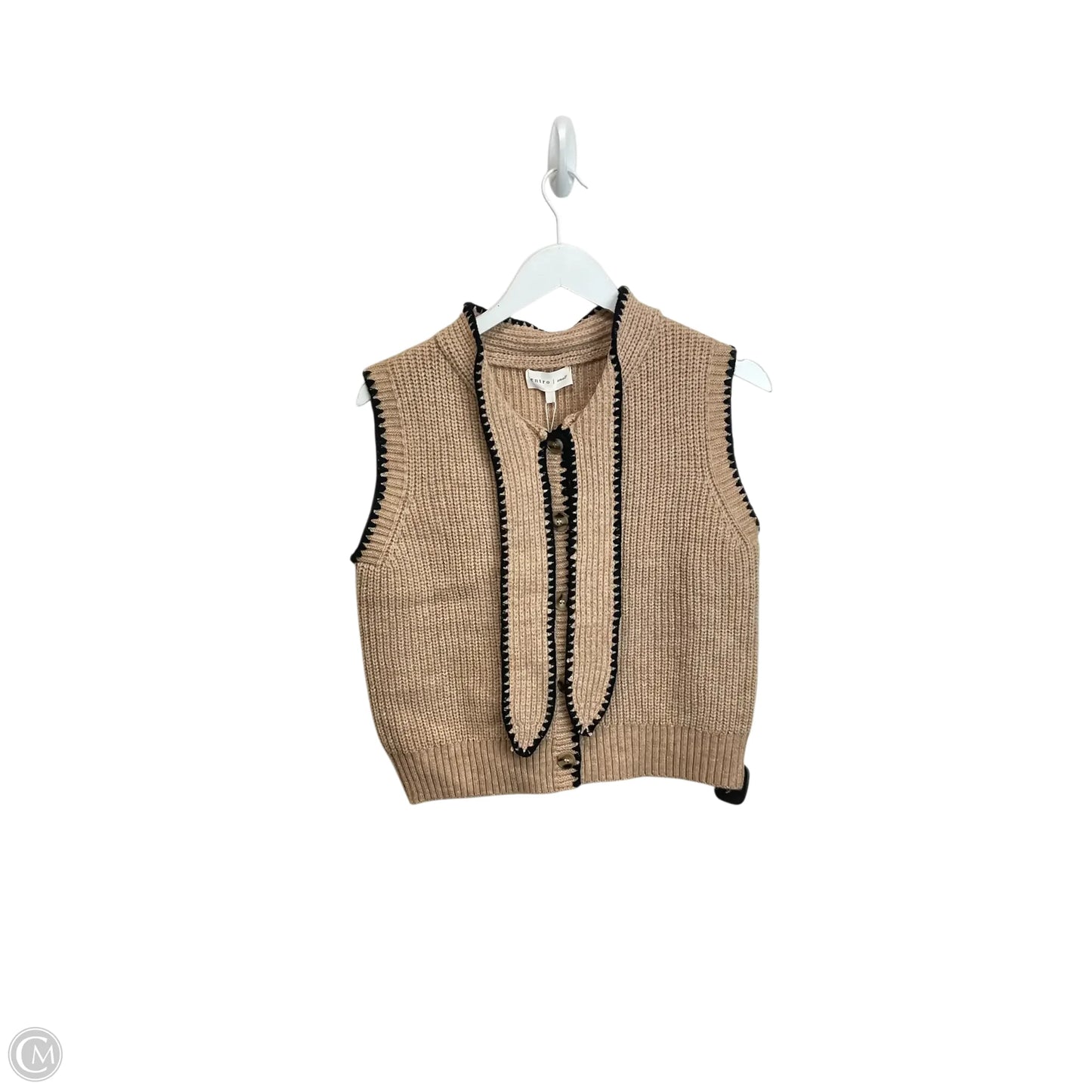 Vest Sweater By Thml In Tan, Size: S