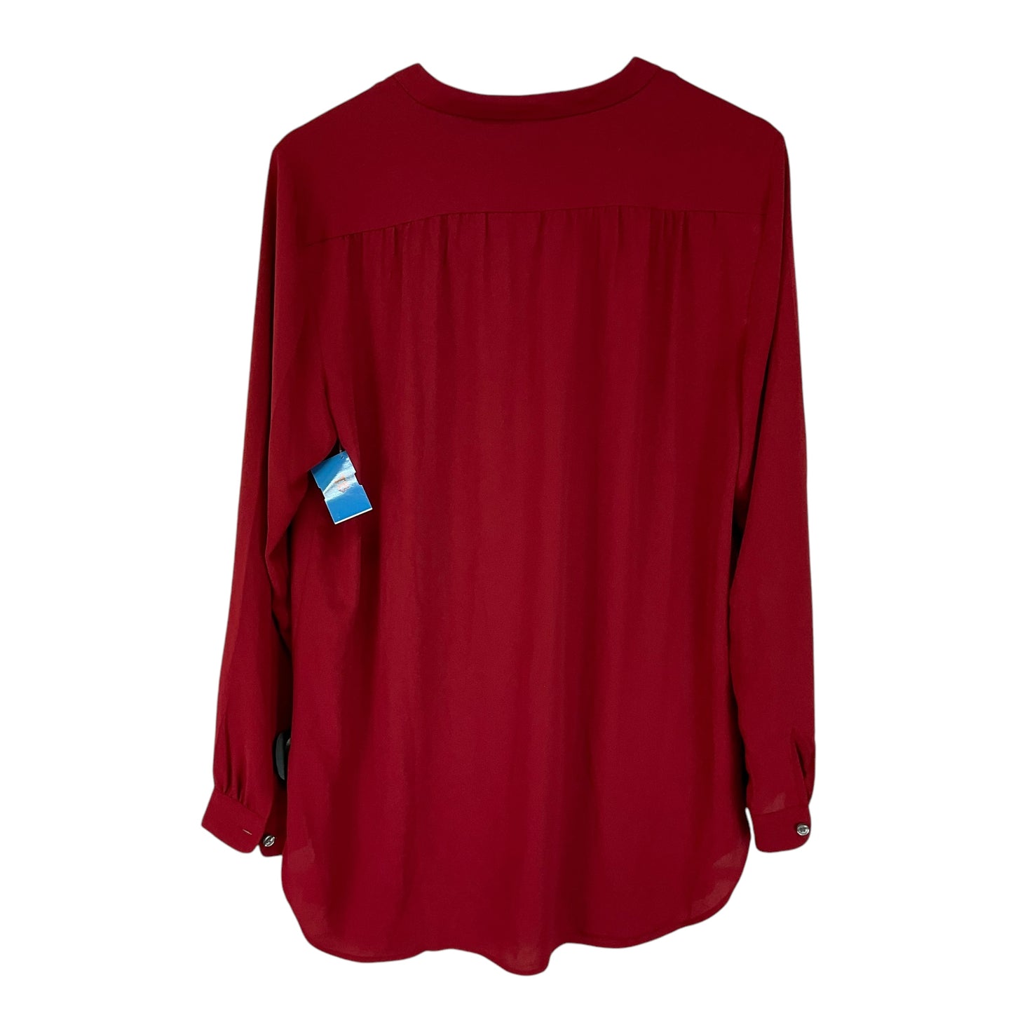 Top Long Sleeve By Loft O In Red, Size: M