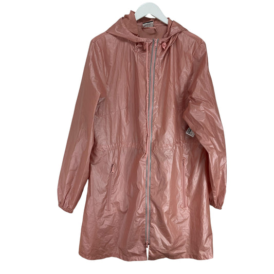 Coat Raincoat By Cme In Pink, Size: L