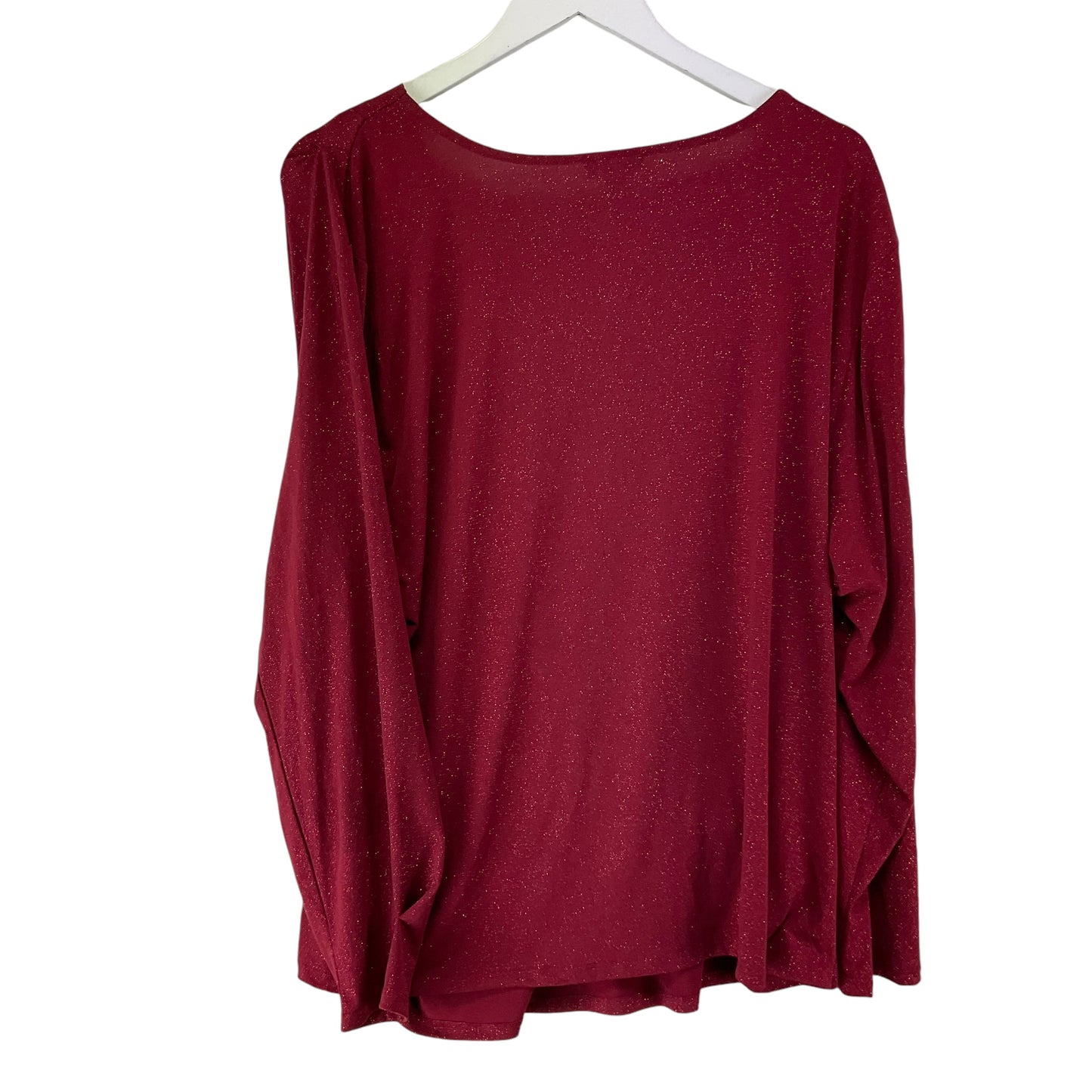 Top Long Sleeve By Vince Camuto In Red, Size: 3x