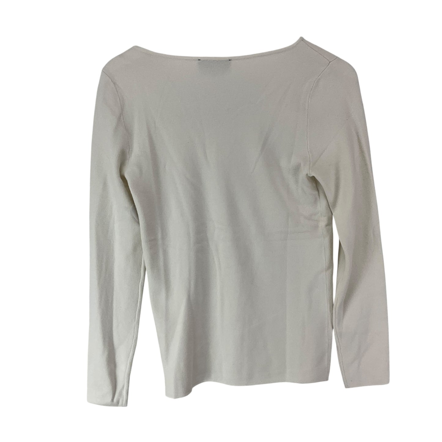 Top Long Sleeve By Truth In White, Size: M