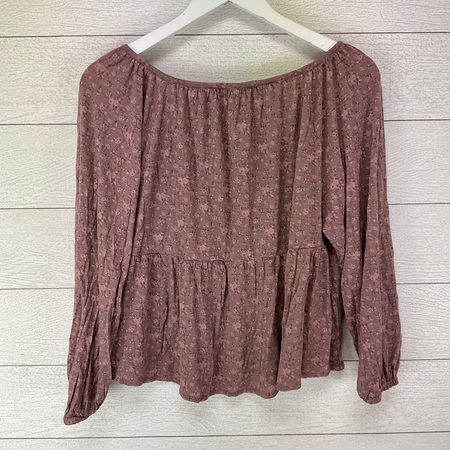 Top Long Sleeve By Lucky Brand In Pink, Size: L