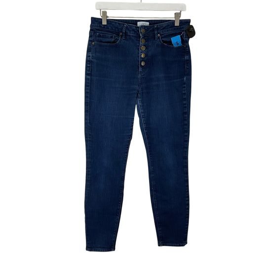 Jeans Cropped By Loft In Blue Denim, Size: 8