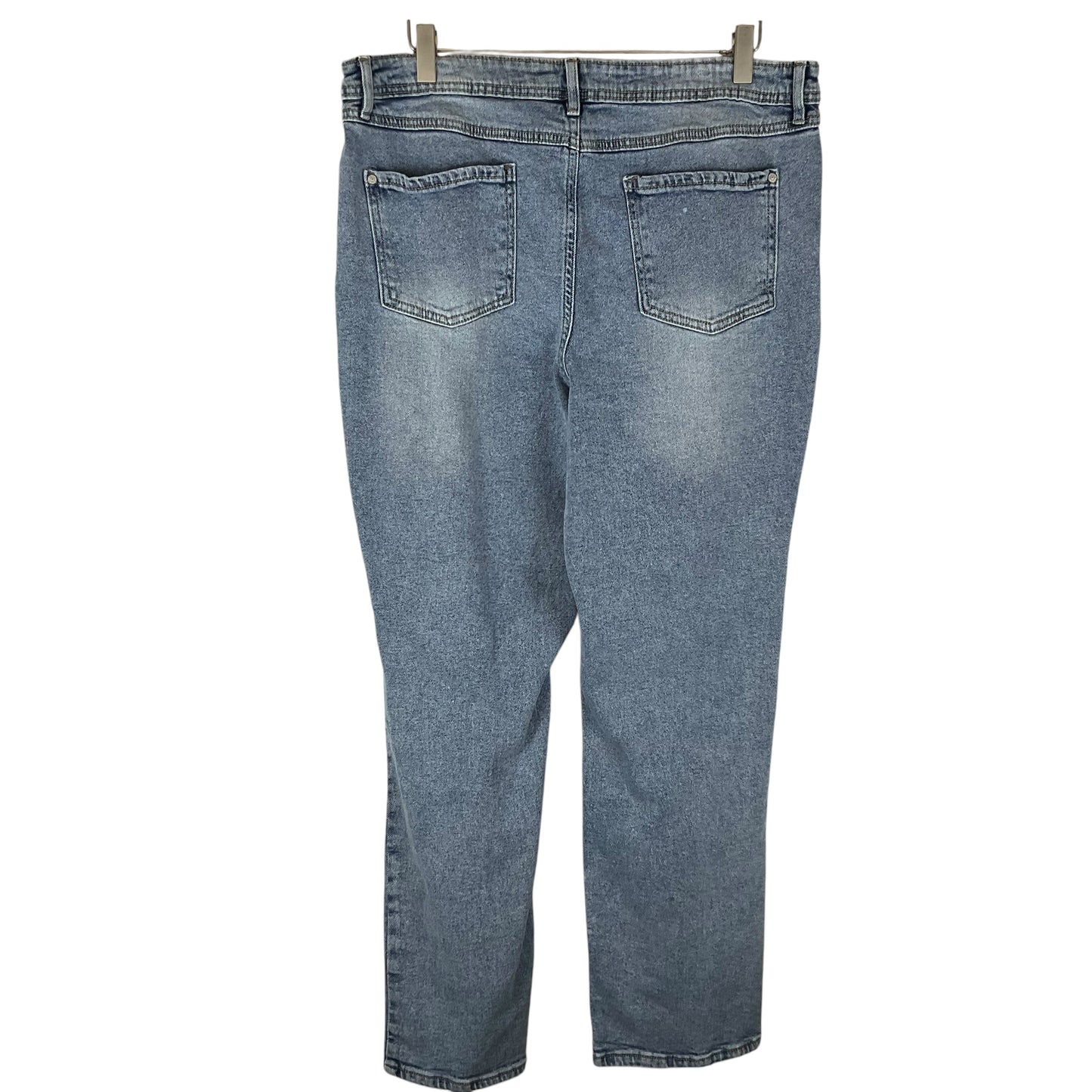 Jeans Straight By Cato In Blue Denim, Size: 14