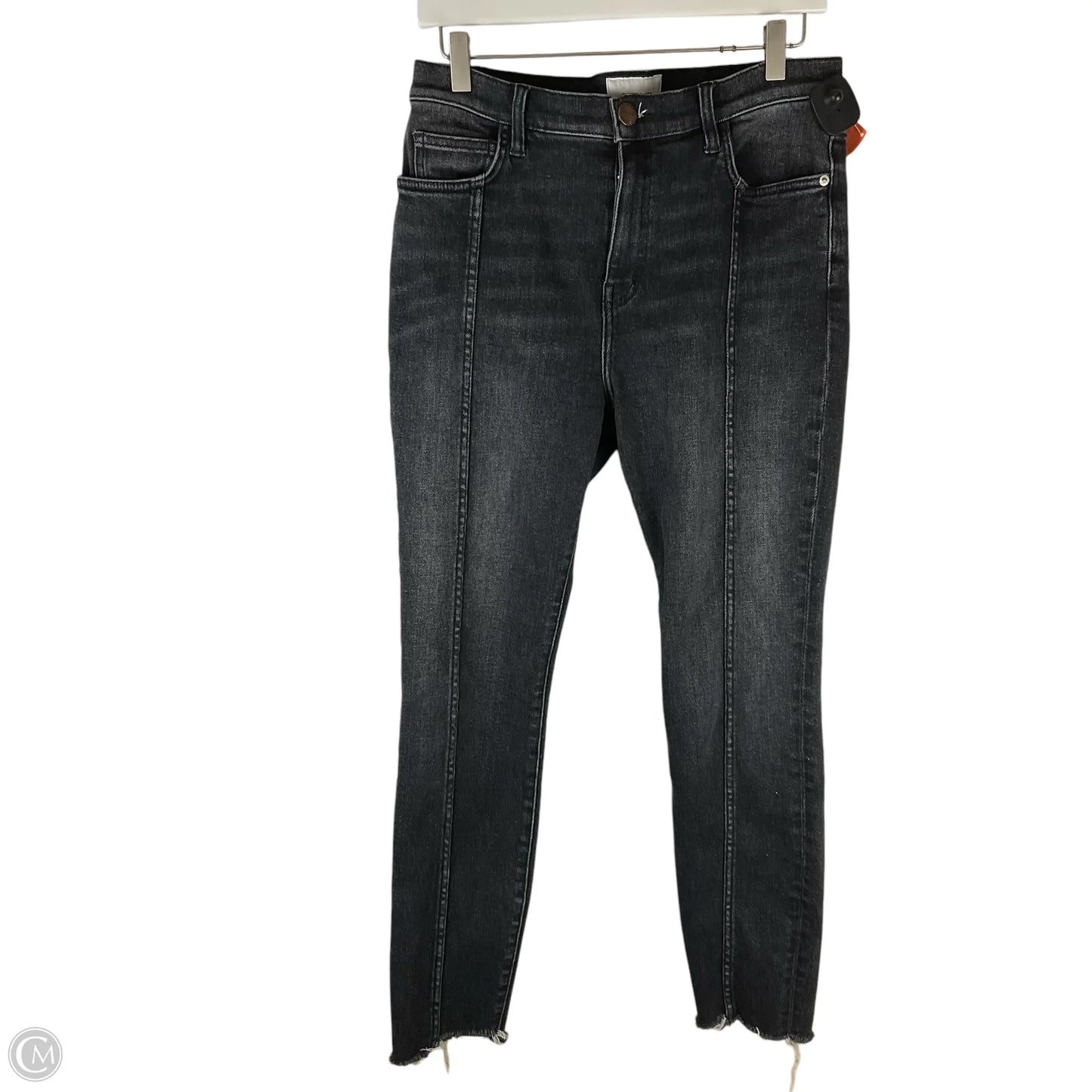 Jeans Boyfriend By Current Elliott In Black Denim, Size: 10