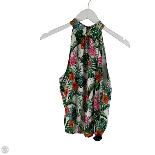 Top Sleeveless By Rachel Zoe In Tropical Print, Size: S