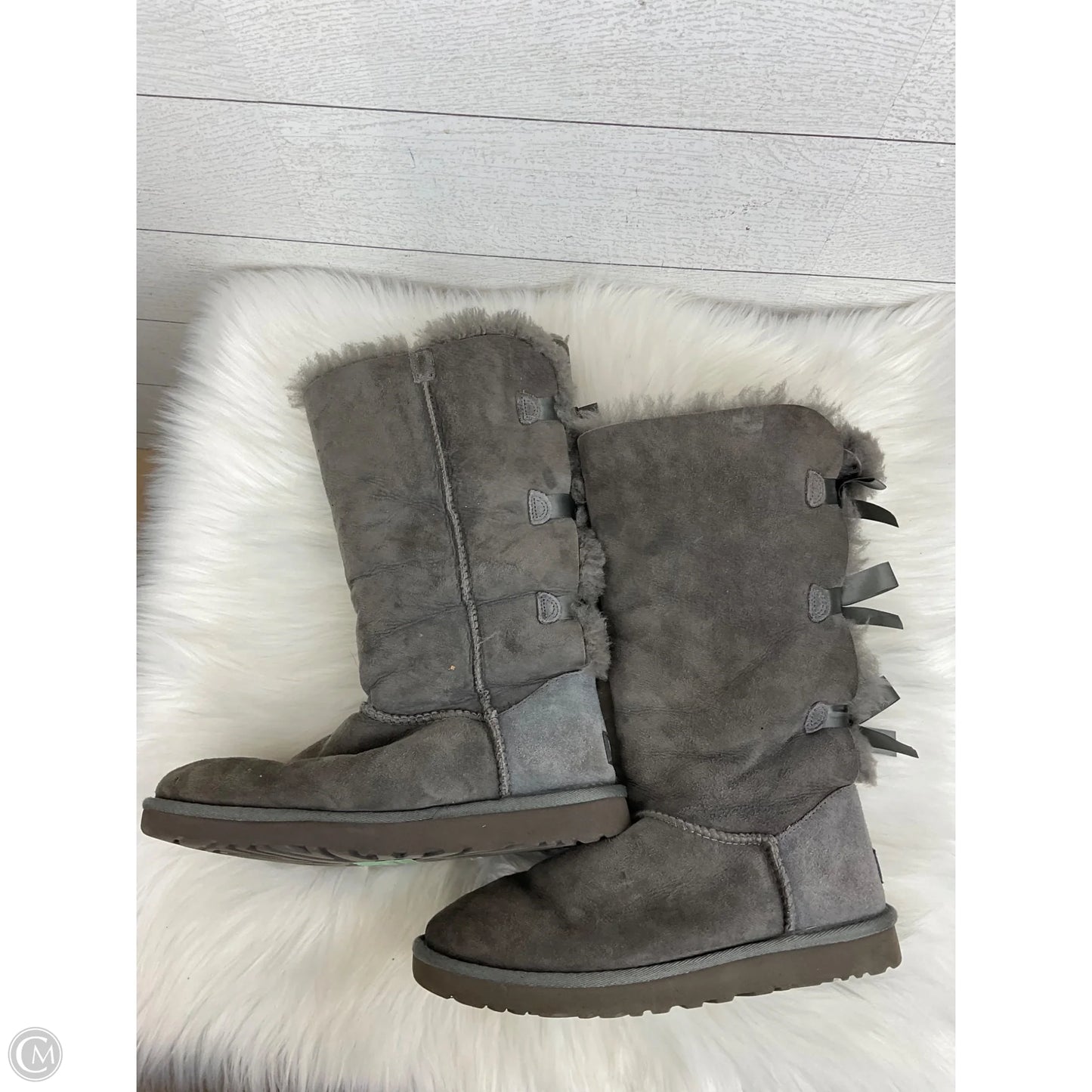 Boots Designer By Ugg In Grey, Size: 7