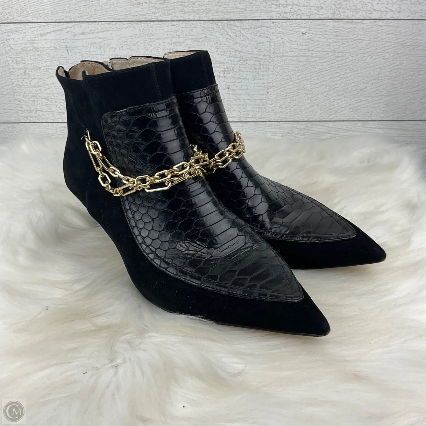 Boots Ankle Heels By Louise Et Cie In Black, Size: 8