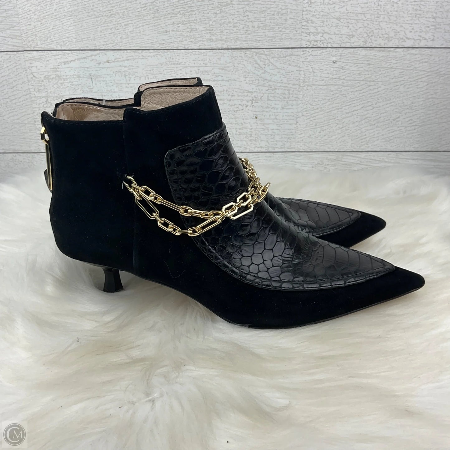 Boots Ankle Heels By Louise Et Cie In Black, Size: 8