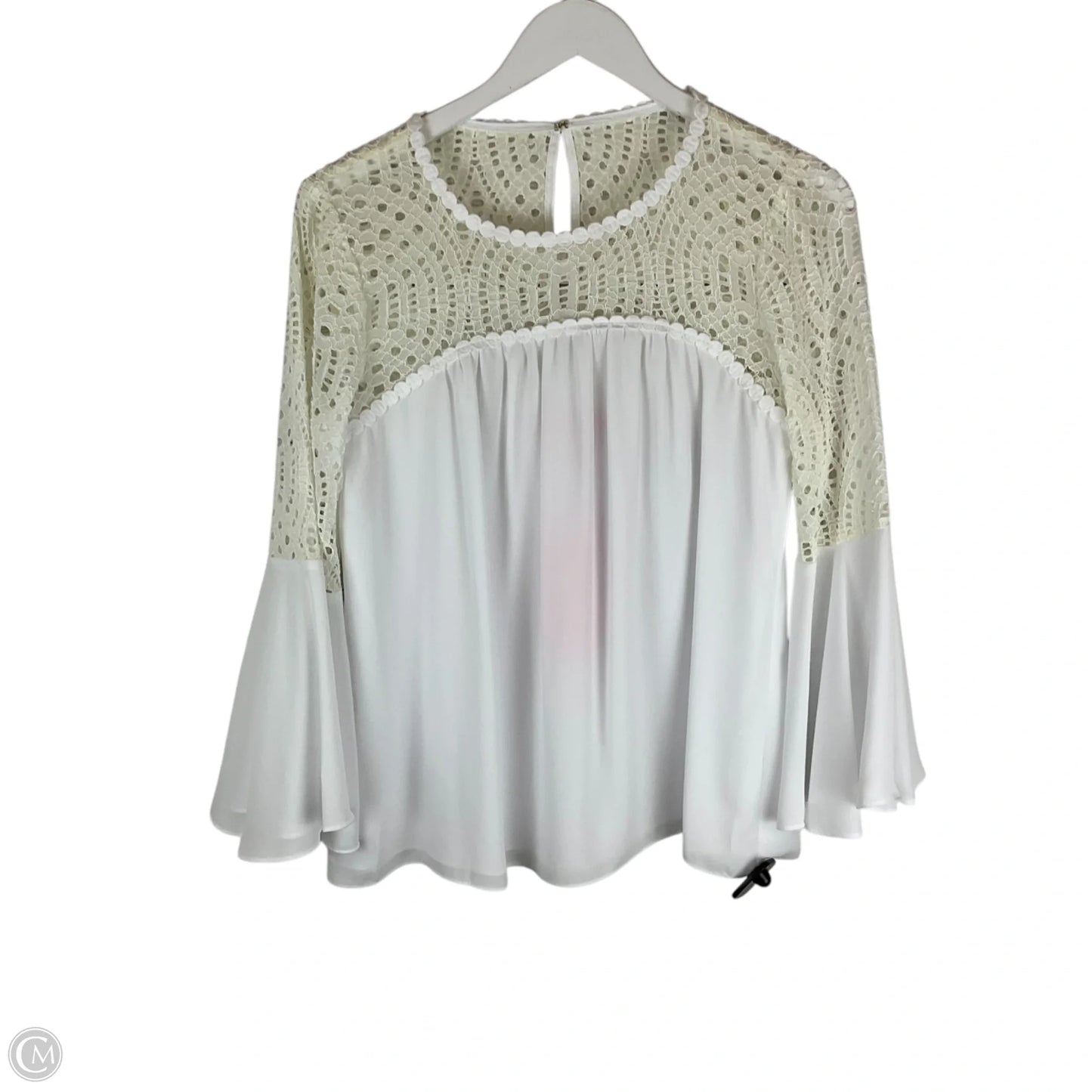 Top Long Sleeve Designer By Lilly Pulitzer In White, Size: M
