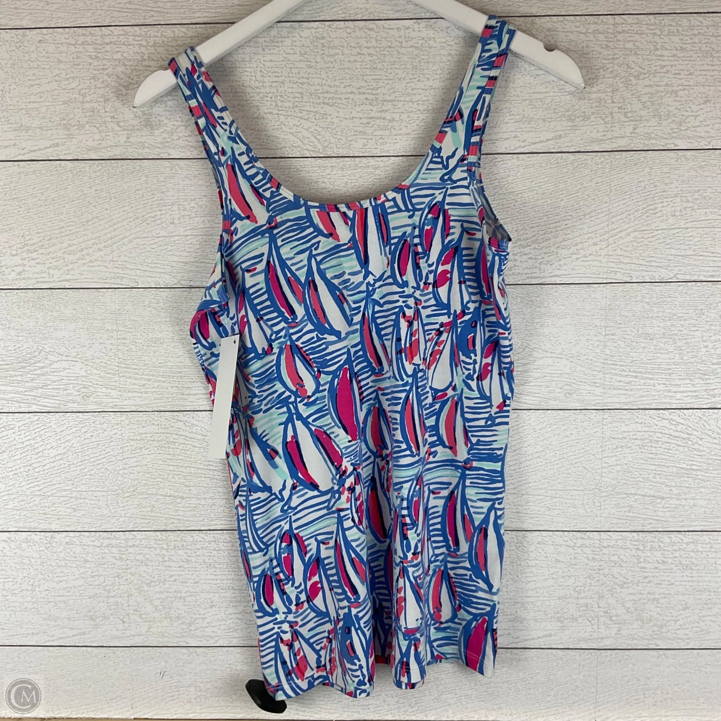 Top Sleeveless Designer By Lilly Pulitzer In Blue, Size: M