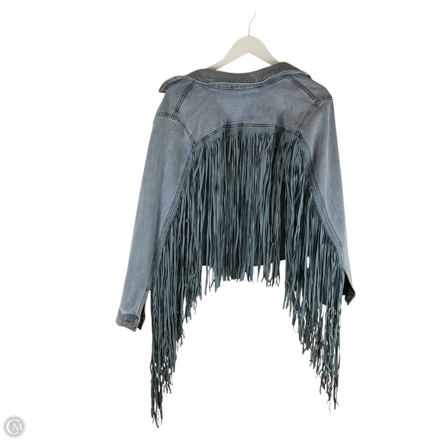 Jacket Denim By Cato In Blue Denim, Size: S