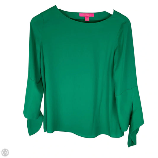 Top Short Sleeve Designer By Lilly Pulitzer In Green, Size: Xs