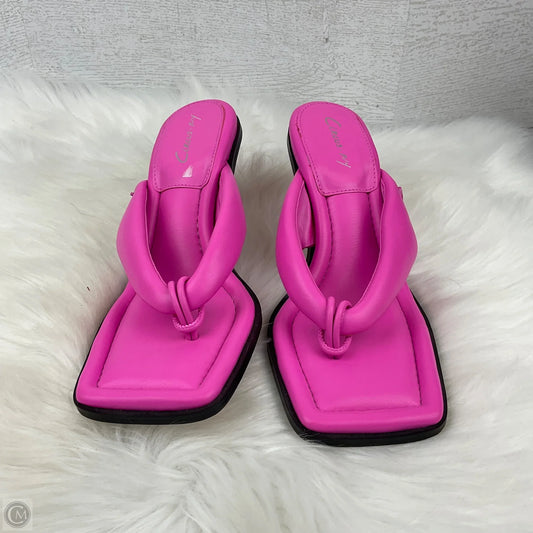 Sandals Heels Stiletto By Clothes Mentor In Pink, Size: 7.5