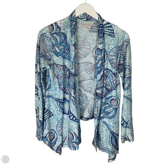 Sweater Cardigan Designer By Lilly Pulitzer In Blue, Size: M