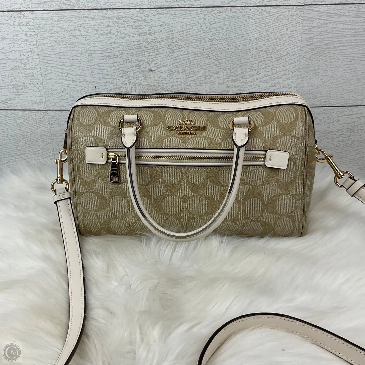 Crossbody Designer By Coach, Size: Medium