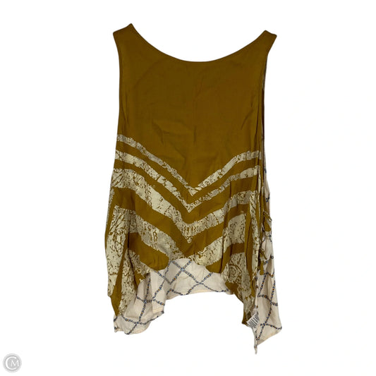 Top Sleeveless By Free People In Yellow, Size: S