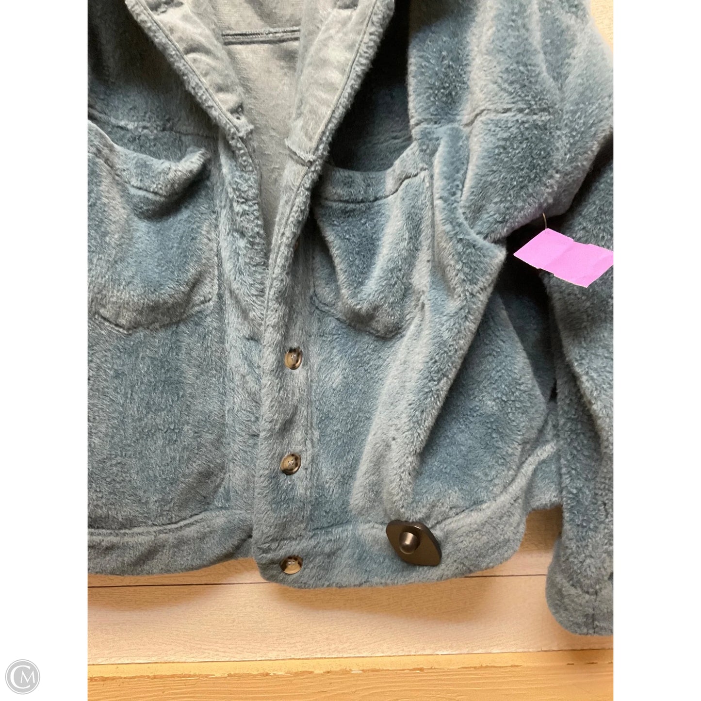 Sweater Cardigan By Fabrik In Blue, Size: L