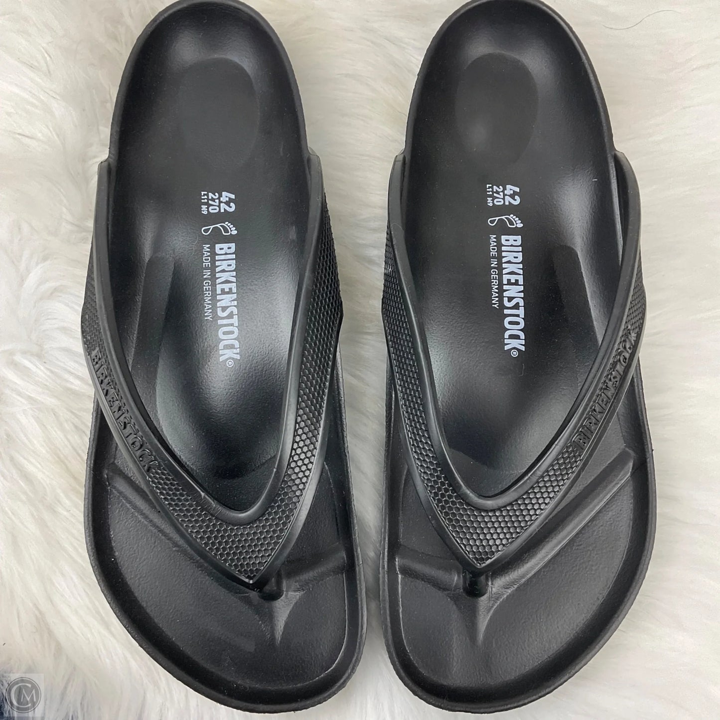 Sandals Flats By Birkenstock In Black, Size: 11