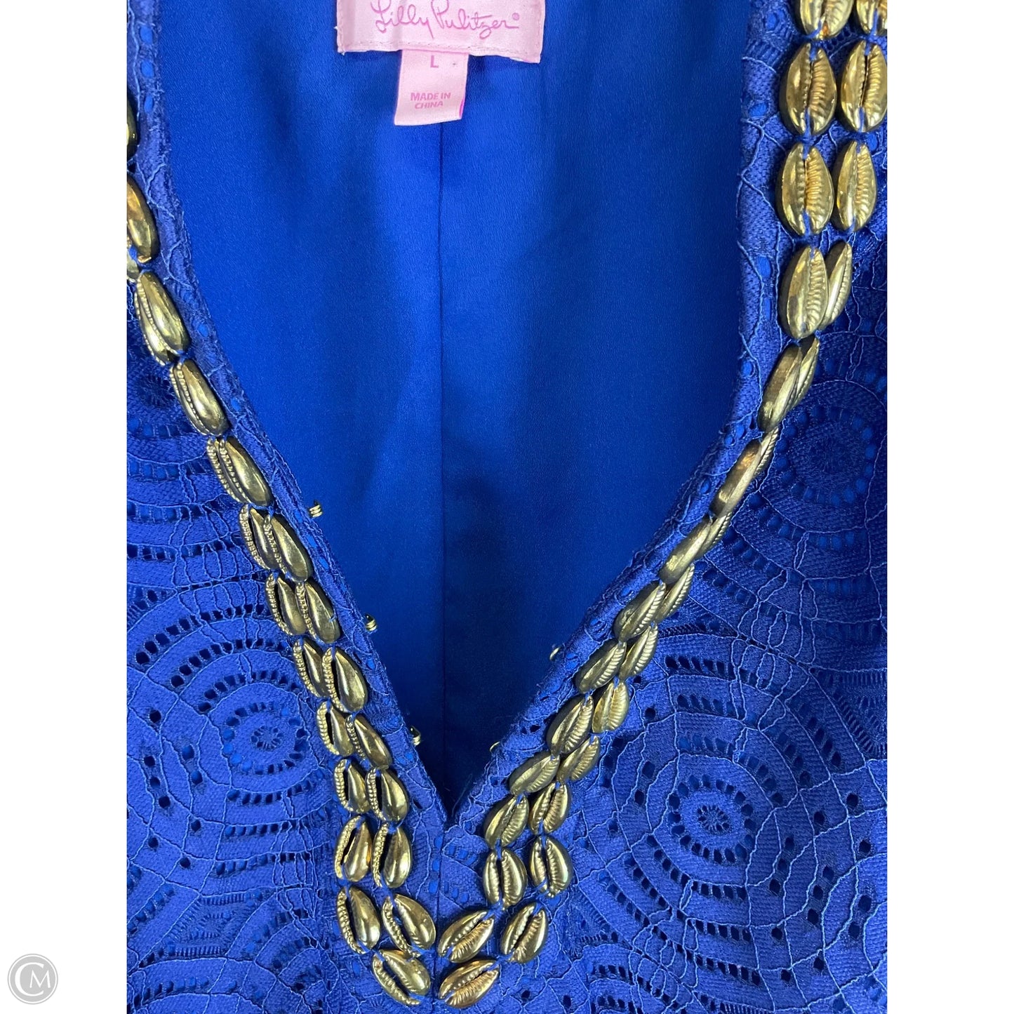 Dress Designer By Lilly Pulitzer In Blue, Size: L