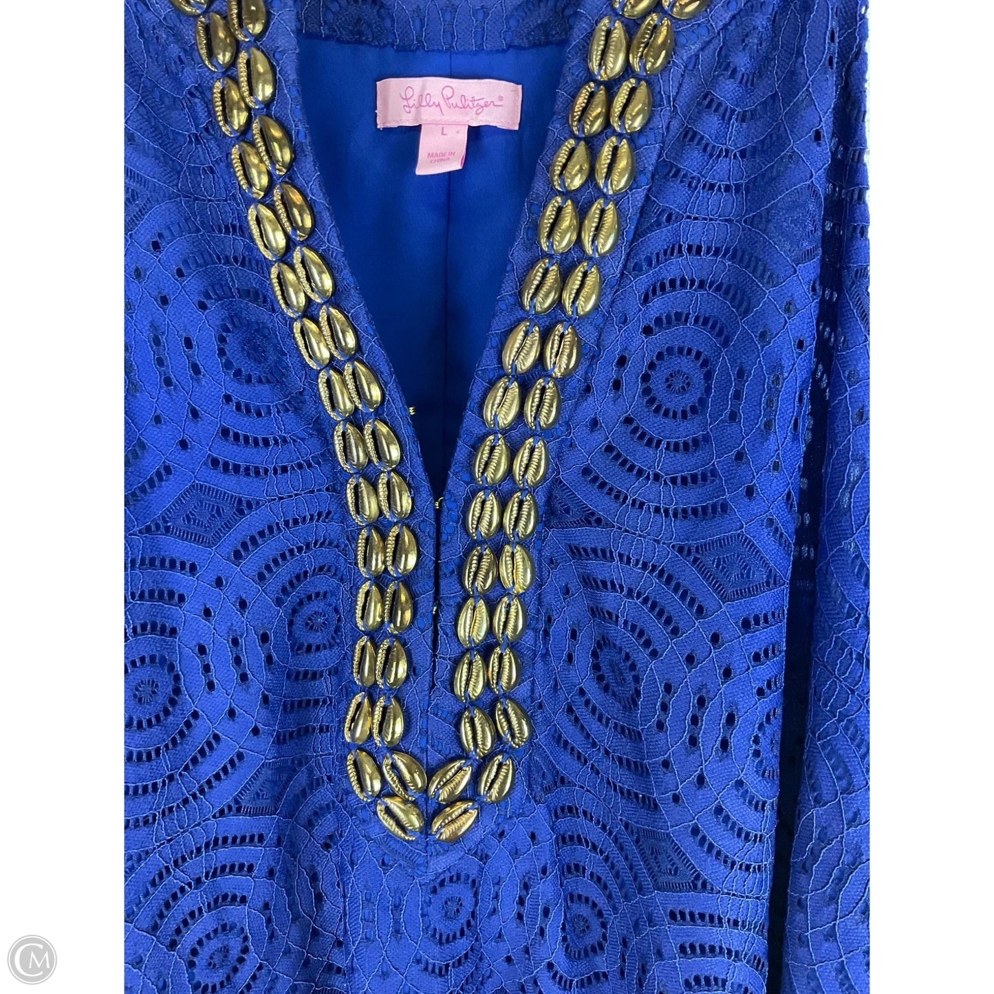 Dress Designer By Lilly Pulitzer In Blue, Size: L