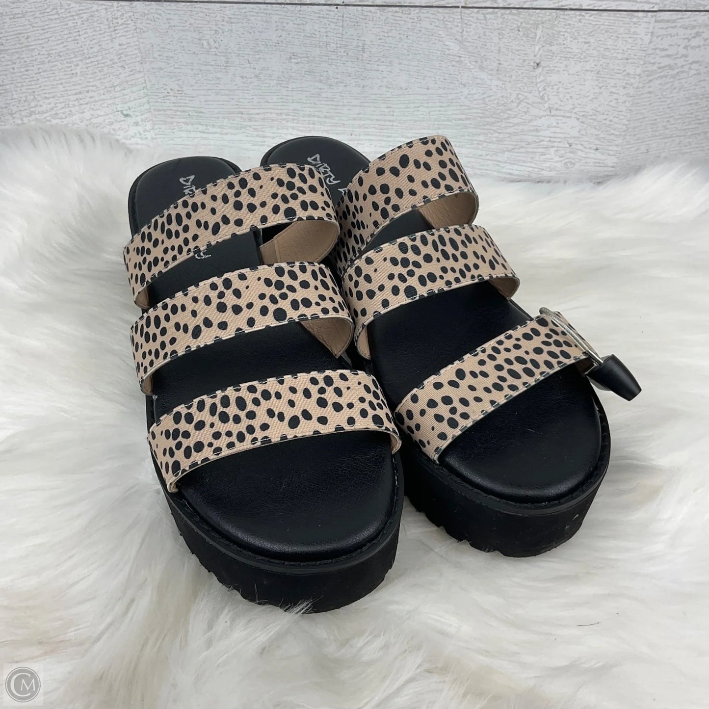 Sandals Heels Platform By Dirty Laundry In Animal Print, Size: 11