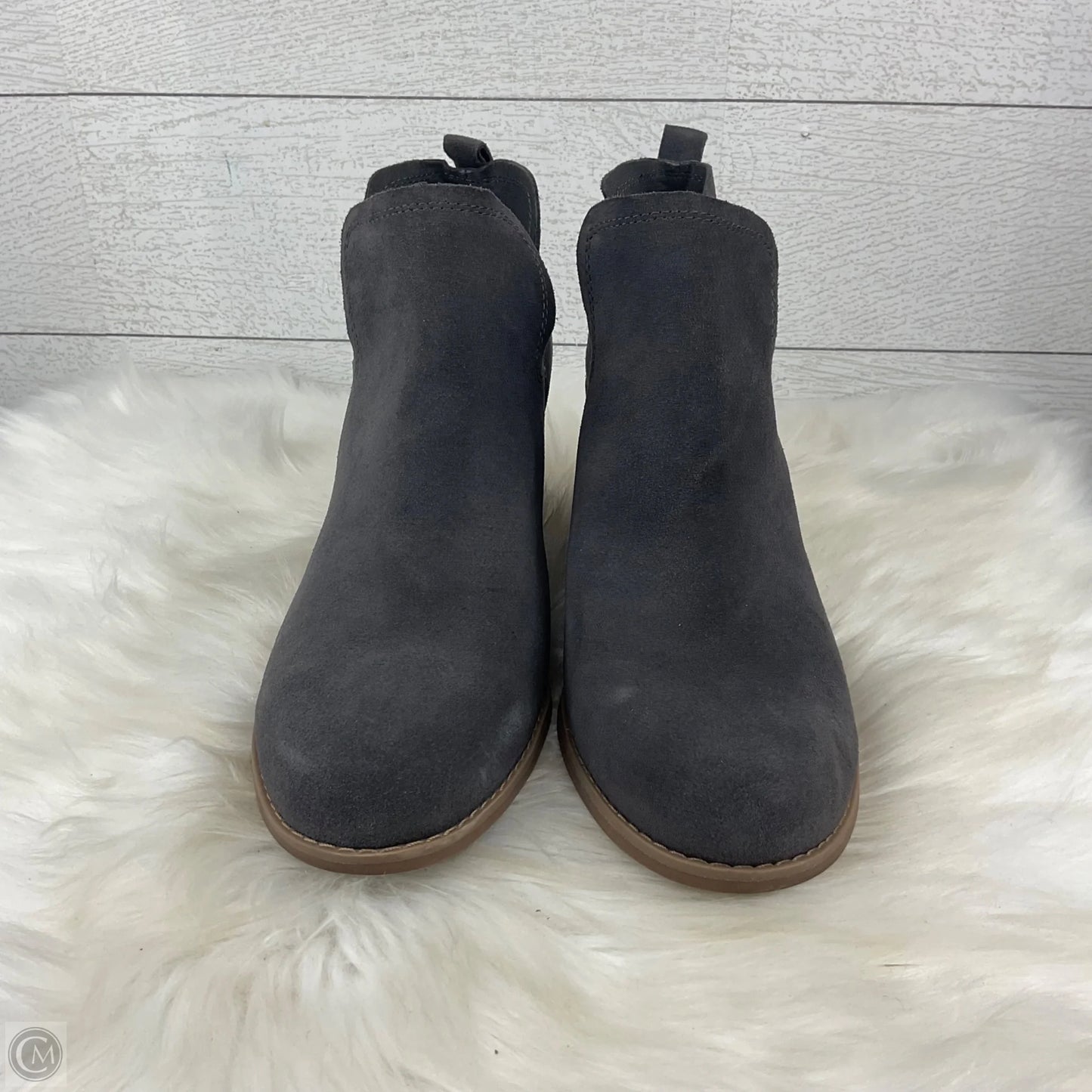 Boots Ankle Heels By Toms In Grey, Size: 12