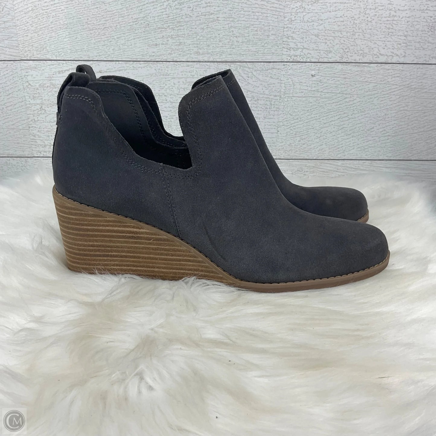 Boots Ankle Heels By Toms In Grey, Size: 12