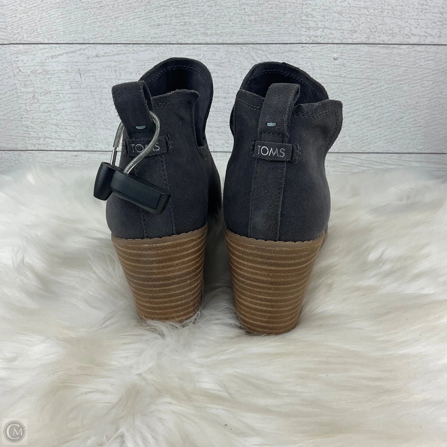 Boots Ankle Heels By Toms In Grey, Size: 12