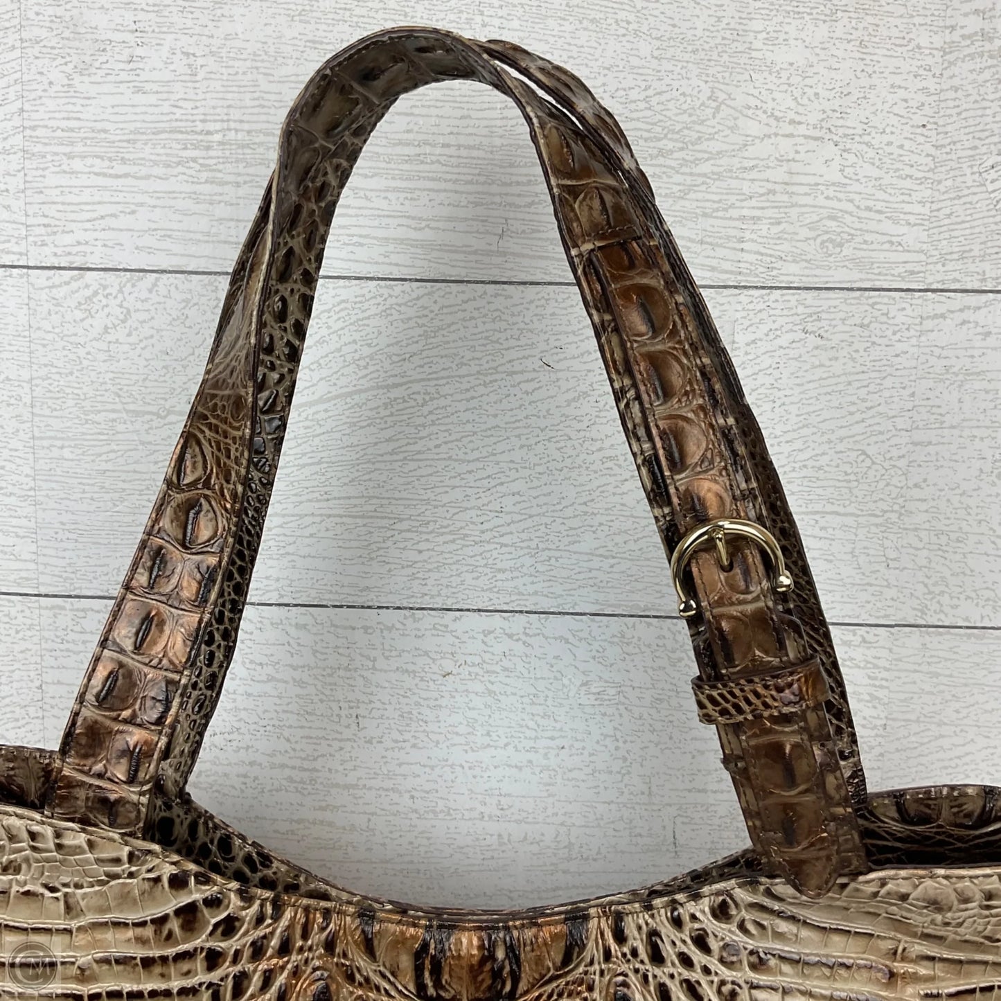 Handbag Designer By Brahmin, Size: Large
