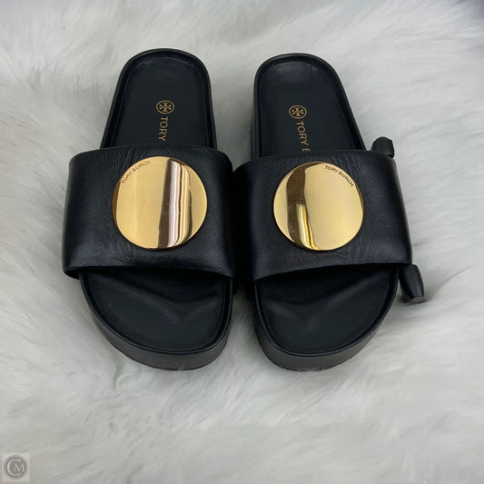 Sandals Designer By Tory Burch In Black, Size: 5.5