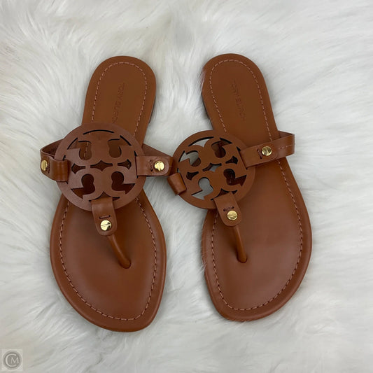 Sandals Designer By Tory Burch In Brown, Size: 5
