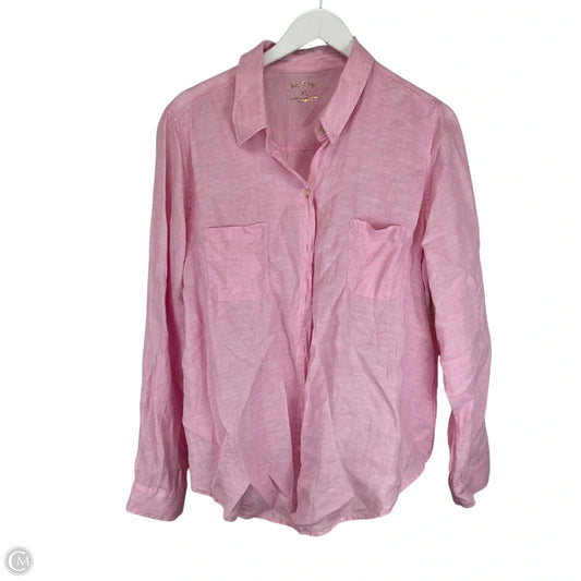 Top Long Sleeve Designer By Lilly Pulitzer In Pink, Size: Xl