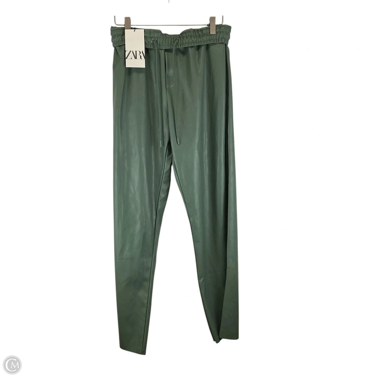 Pants Wide Leg By Zara In Green, Size: S