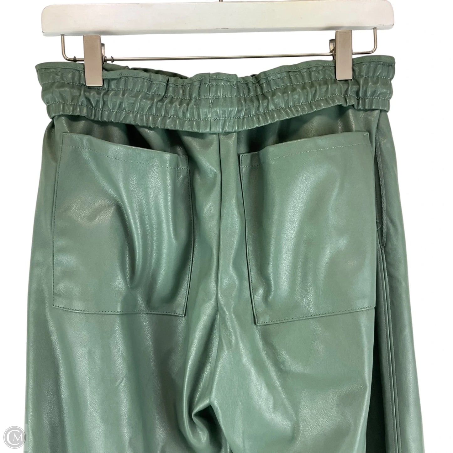 Pants Wide Leg By Zara In Green, Size: S