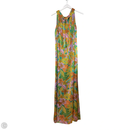 Dress Casual Maxi By Cmc In Floral Print, Size: L