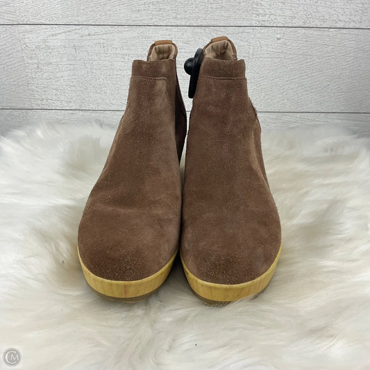 Boots Ankle Heels By Dr Scholls In Brown, Size: 8.5
