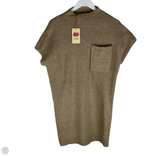 Dress Sweater By Entro In Tan, Size: S