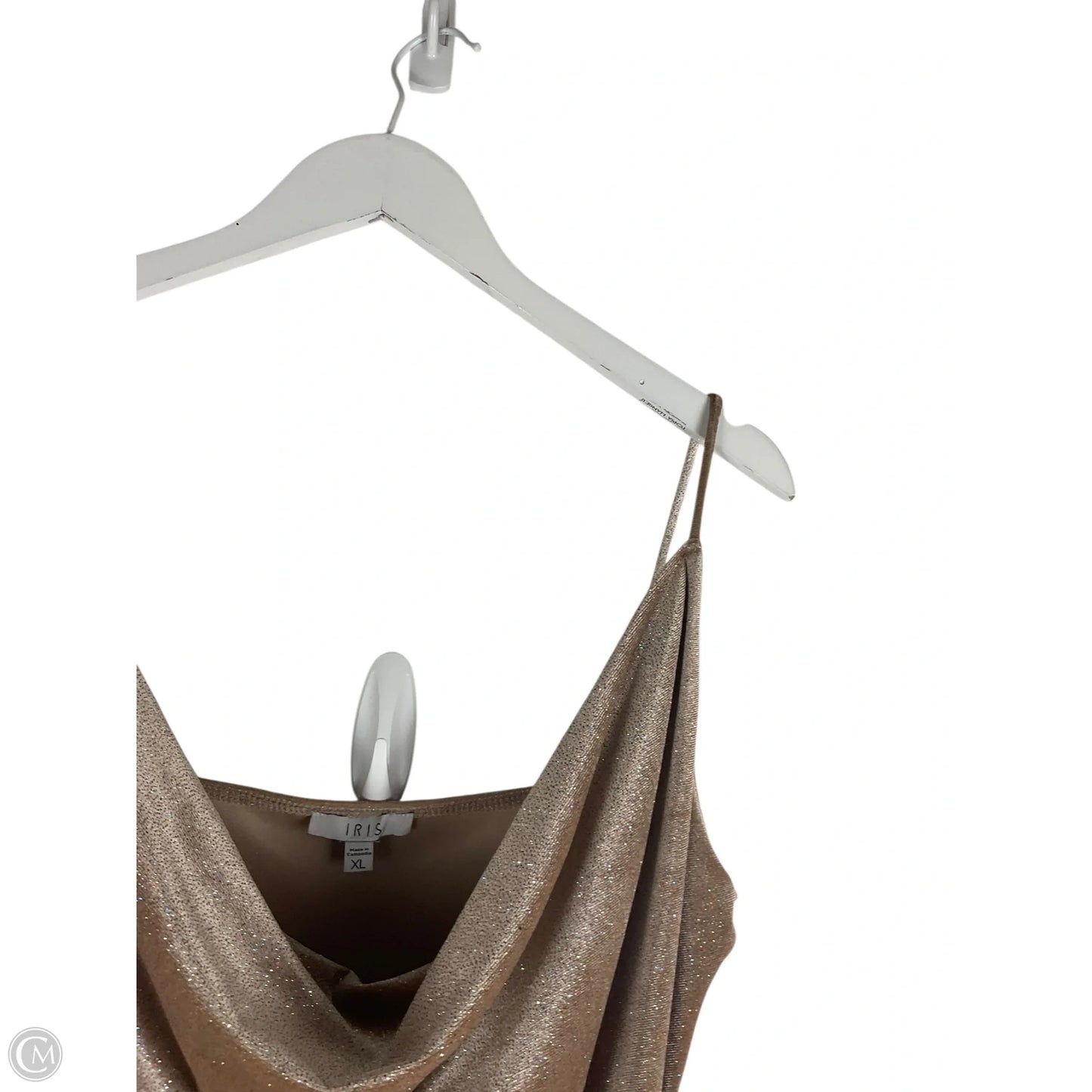 Dress Casual Short By Iris In Gold, Size: Xl