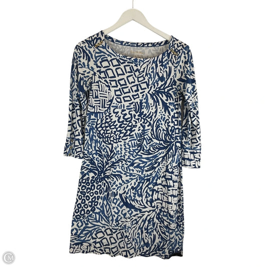 Dress Designer By Lilly Pulitzer In Blue & White, Size: S