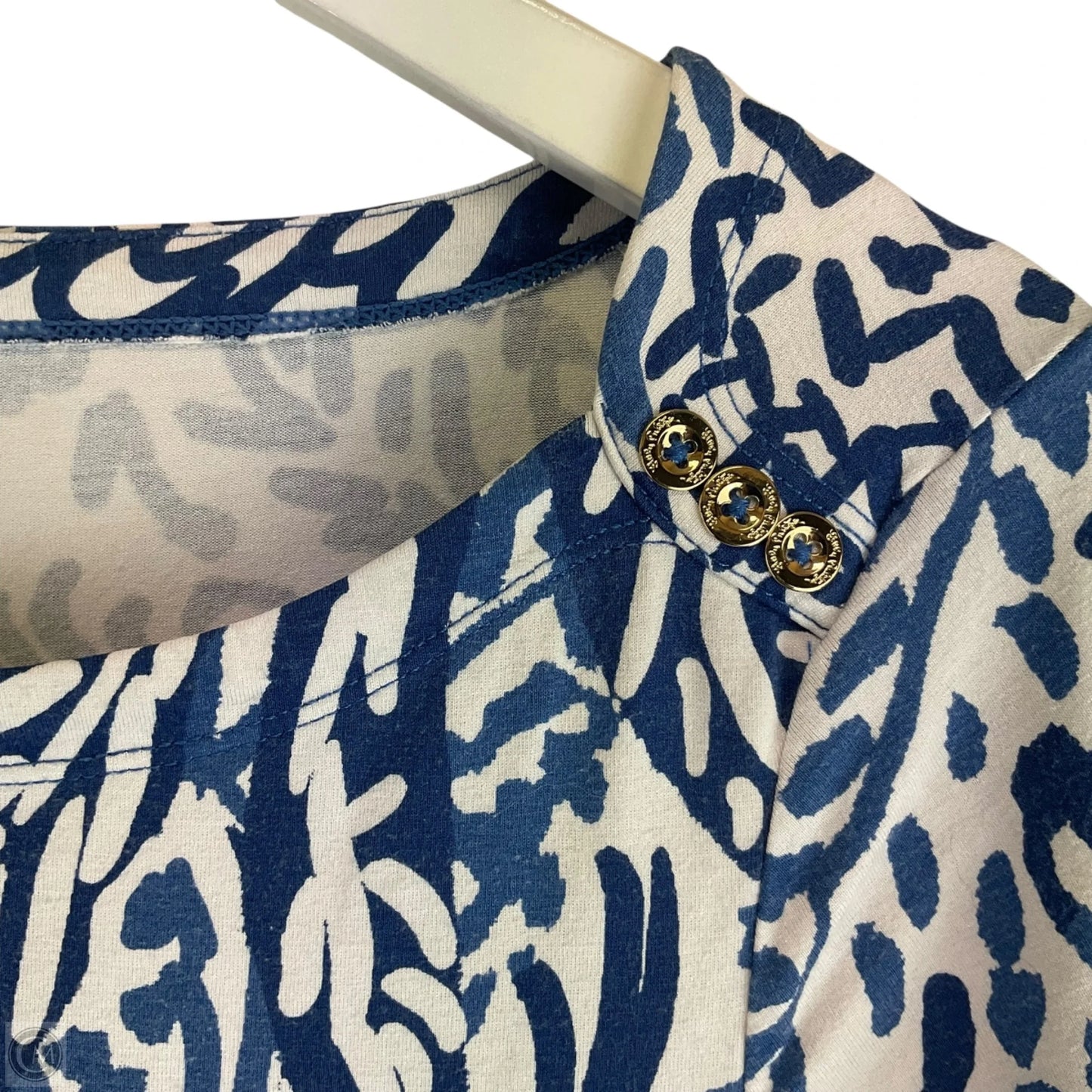 Dress Designer By Lilly Pulitzer In Blue & White, Size: S