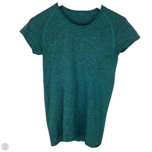 Athletic Top Short Sleeve By Lululemon In Green, Size: 8