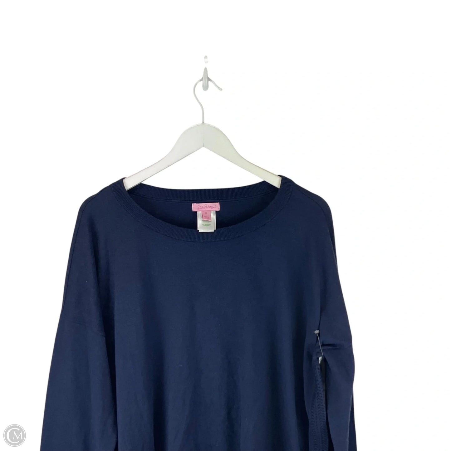 Top Long Sleeve Designer By Lilly Pulitzer In Blue, Size: Xl
