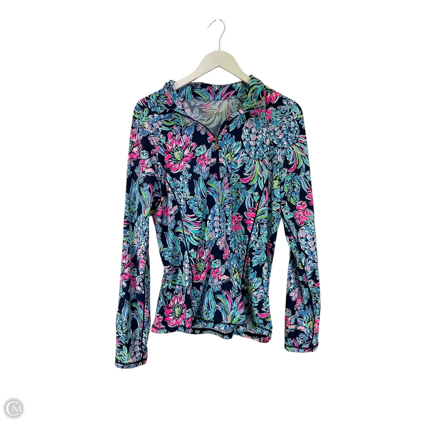 Top Long Sleeve Designer By Lilly Pulitzer In Blue, Size: Xl