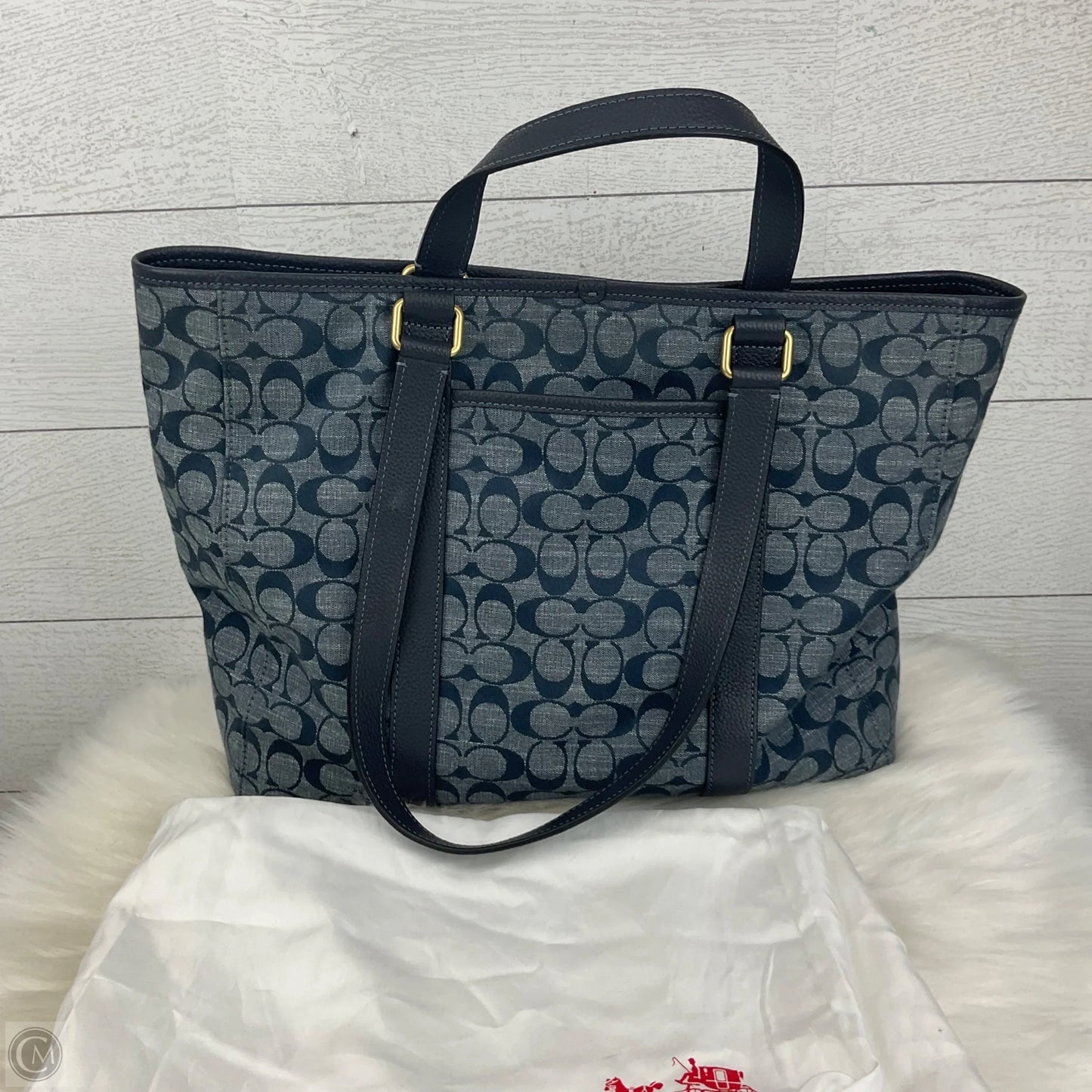 Handbag Designer By Coach, Size: Large