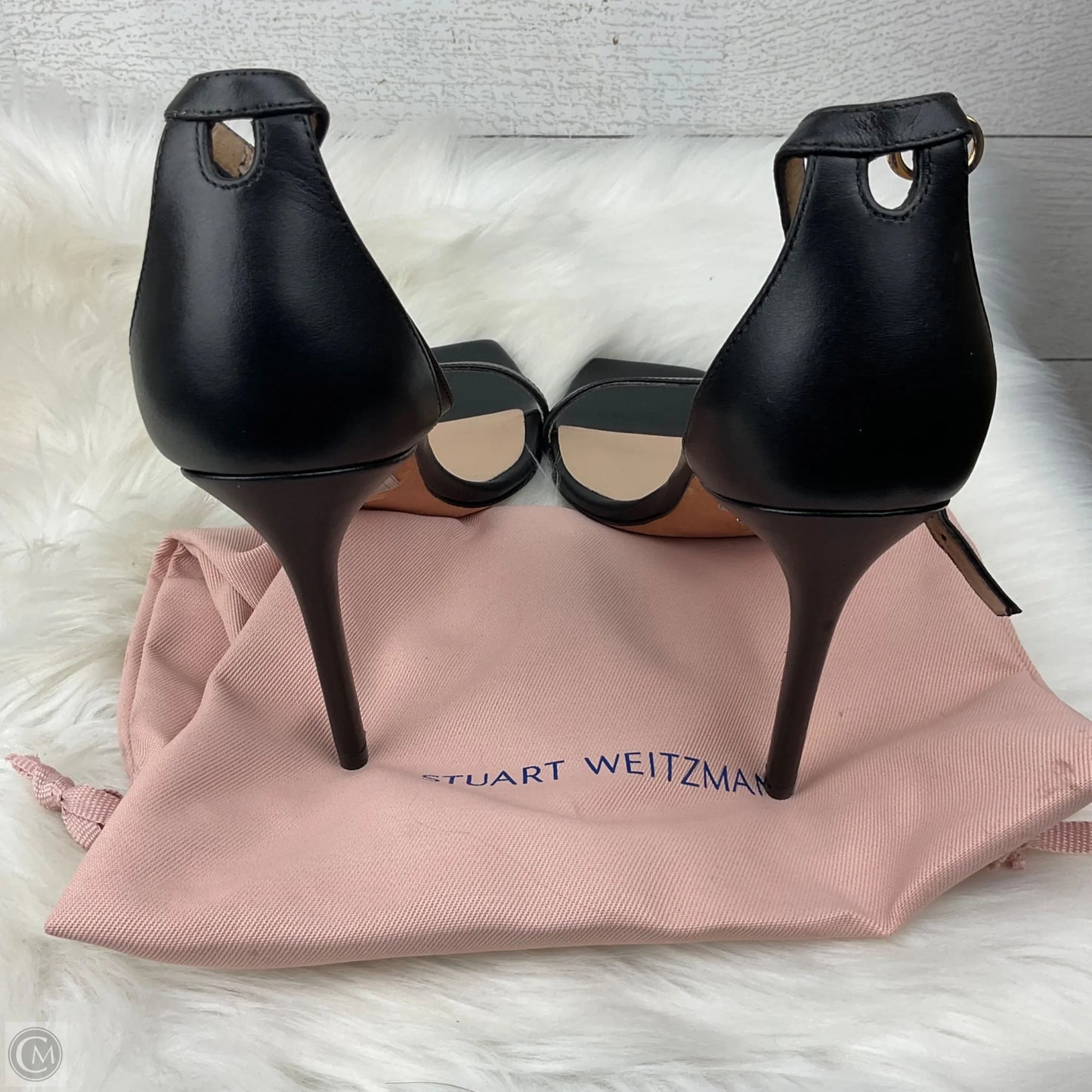 Sandals Designer By Stuart Weitzman In Black, Size: 10.5
