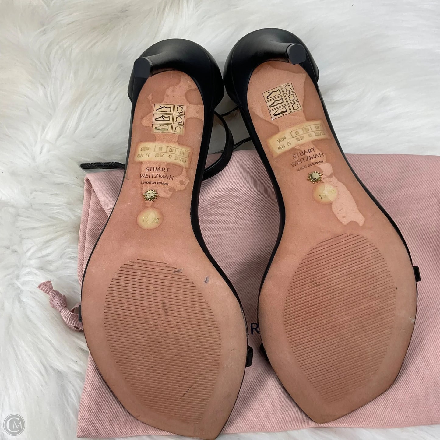 Sandals Designer By Stuart Weitzman In Black, Size: 10.5